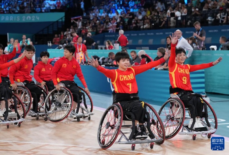 巴黎残奥会轮椅篮球选手