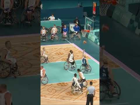 巴黎残奥会轮椅篮球选手